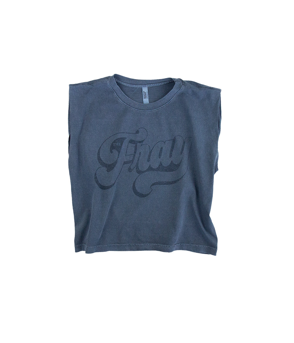 The Fray Script Womens Crop Top