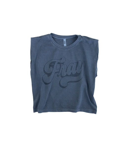 The Fray Script Womens Crop Top